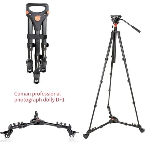 COMAN DF06S Professional Video Monopod with Q5S Fluid Head Tripod Stand for DSLR Camera Telescopic Camcorders Gopro Loading 10KG