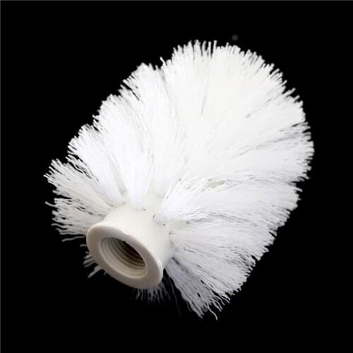 White Toilet 75*90mm Brush Head Holder Replacement Bathroom WC Clean Spare Accessories Cleaning Brush Head for Toilet Cleaning