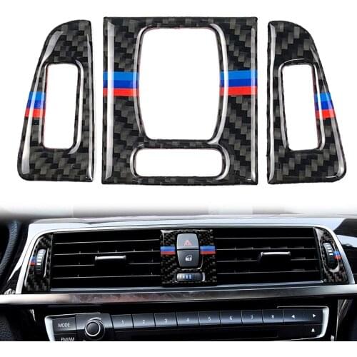 For BMW F30 F31 F32 F33 F34 320i 428i 3 Series Carbon Fiber Car Air Vent Outlet Cover Trim A/C Vent Air Conditioning Outlet Trim