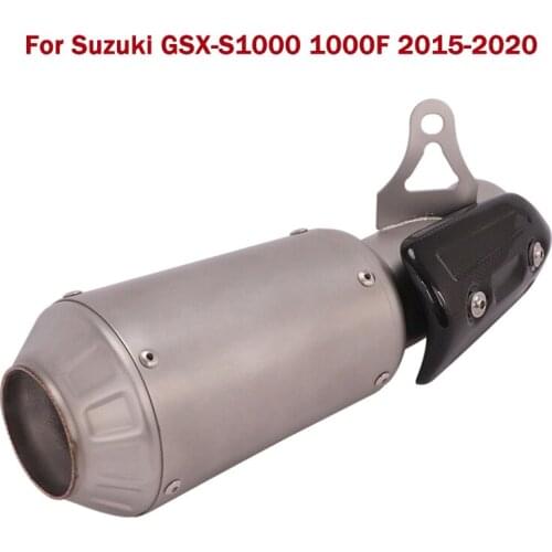 For Suzuki GSX-S1000 1000F 2015-2020 Modified Exhaust System Pipe Mid Link Tube Tail Muffler Tip Slip On Motorcycle
