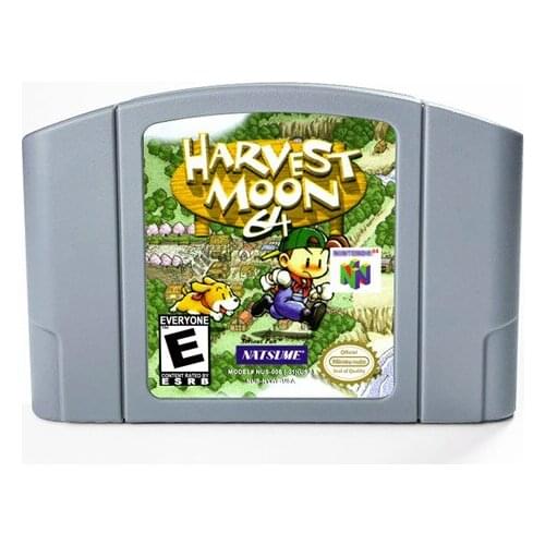 Harvest Moon 64 For 64 Bit Game Cartridge USA Version NTSC Format