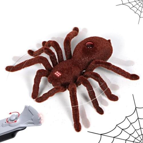 Infrared Remote Control Red Spider Halloween April Fools Day Prank Horror Tricky Insect Model Toy