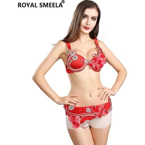 Oriental India Belly Dance Costumes Belly dancing Bra Belt Set Belly dancing Dancer Clothes Sexy Performance Wear dance clothes