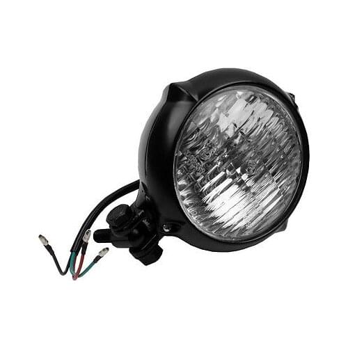 Cool Bates Style Head Light for Harley Bobber Chopper Softail Springer New Two Colors