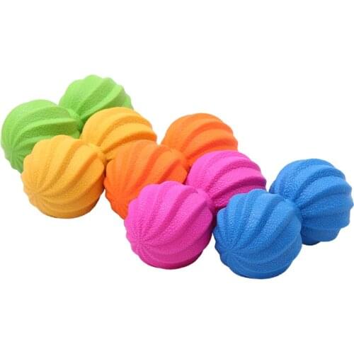 Massage Ball Pain Stress Relief Trigger Point Therapy For Muscle Knot Fitness Yoga Injection Molded TPE Peanut Spiral Pattern