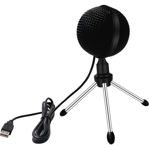 Usb Microphone Condenser With Stand Tripod 360 Degree Karaoke Microphone for Laptop Mikrofon Set Broadcasting Recording