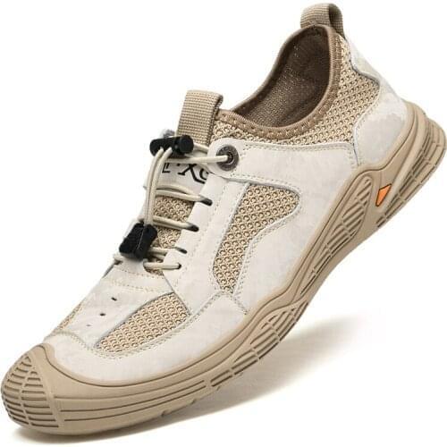 WWKK Men Fashion Leisure Lifestyle ShoesC asual Mesh Breatheable Sport Shoes Outdoor Hiking Trekking Sneakers