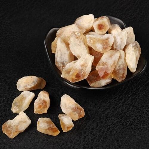 Natural Brazilian Yellow Crystal Original Crystal Restoration Rock Mineral Specimens Home Decor And DIY Gift Aquarium Stone