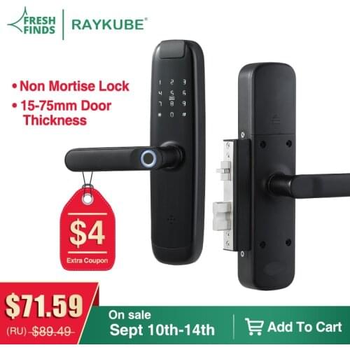 New Model Fingerprint Door Lock Suit For Almost Different Door Support TTlock Or Tuya APP Wifi / Bluetooth Keyless Smart Q1