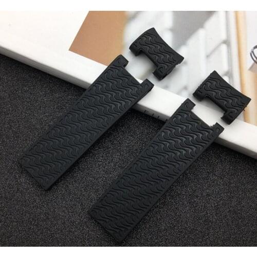 Top quality 22x20mm DIVER and MARINE Waterproof Silicone Rubber watchband wrist Watch Band Belt For Ulysse Nardin strap tools
