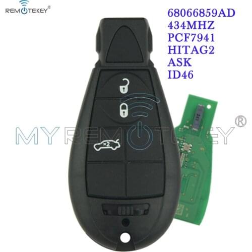 Remtekey #2Journey,Grand Cherokee,Voyage Fobik remote car key 434 Mhz 3button for Chrysler for Jeep for Dodge key
