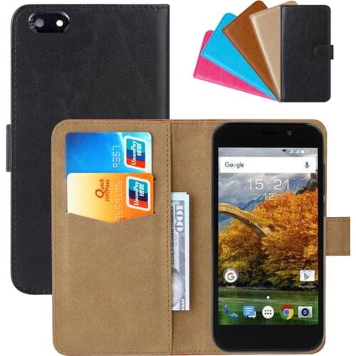 Luxury Wallet Case For Fly Nimbus 17 (FS527) PU Leather Retro Flip Cover Magnetic Fashion Cases Strap