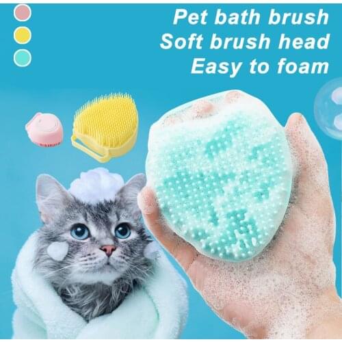 Silicone Pet Grooming Products for Kitten Soft Puppy Cleaning Supplies Cat Brush Massage Dog Combs Pet Accessories Dropshipping