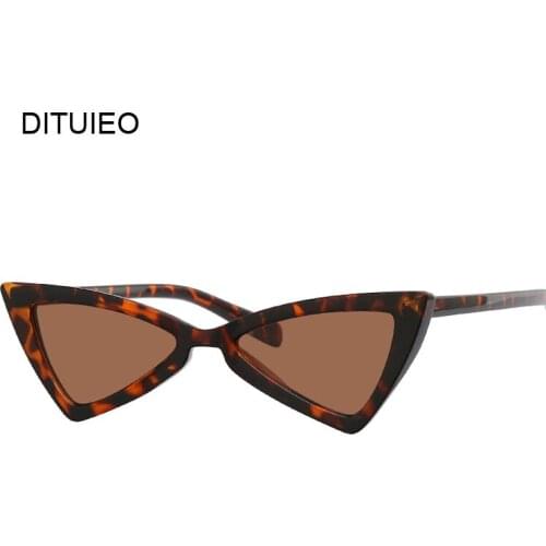 Vintage Cat Eye Sunglasses Women Ladies Fashion Brand Designer Mirror Lens Cateye Sun Glasses For Female Oculos De Sol