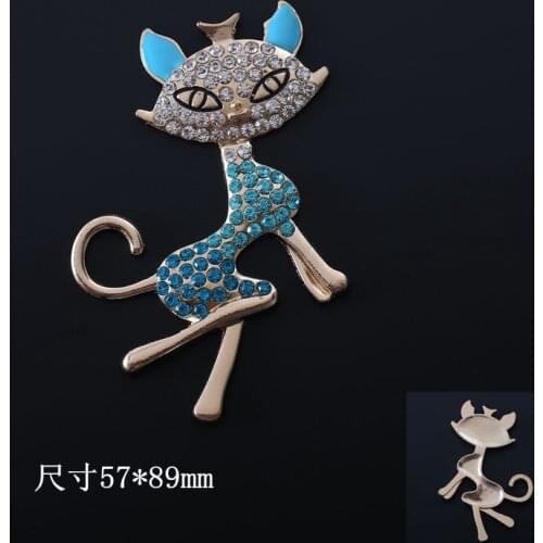 Creative charming fox phone case alloy accessories diy jewelry material