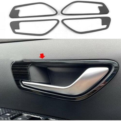 Car Interior Door Bowl Decorative Frame Inner Door Handle Decorative Cover Suitable for Hyundai Tucson 2021-2022
