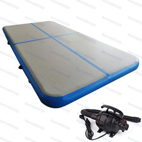 Air Sealed 4X2x0.2m Inflatable Air Track 4m 5m 6m Inflatable Trampoline Gymnastics Yoga Tumbling Mat With Air Pump Gym Accessory
