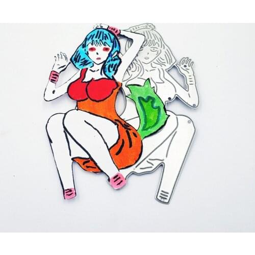 Die Cutting dies SM Spice sexy struggle bound girl metal craft paper die Scrapbooking/DIY Embossing mould Easter New Year