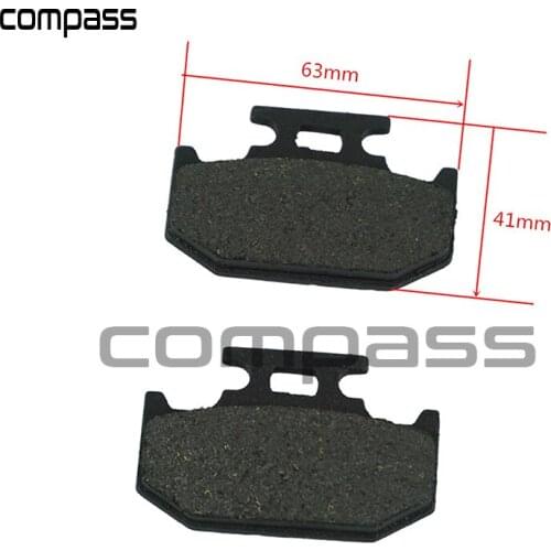 Motorcycle Rear Brake Pads For Kawasaki KDX125 KDX200 KDX250 Suzuki RM 125/250 DR250 350 YAMAHA DT125 TTR250