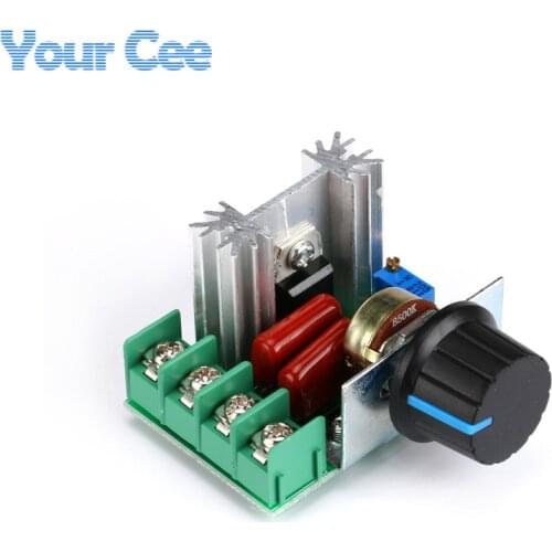 DIY Kit Parts AC 220V 2000W SCR Voltage Regulator Dimming Dimmers Speed Controller Thermostat Thermoregulation