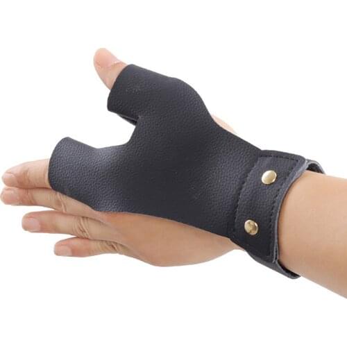 Microfiber Leather Handguard Shooting Protector Armguard Glove for Compound Recurve Bow Hunting Archery Accessories