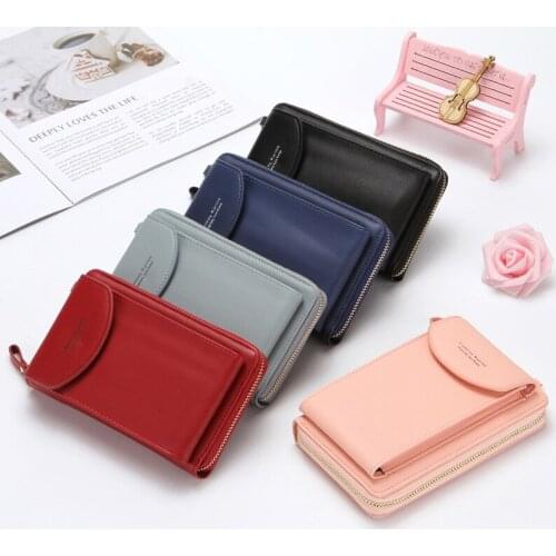 2020 Women Wallet Famous Brand Cell Phone Bags Big Card Holders Handbag Purse Clutch Messenger Shoulder Long Straps Dropshipping