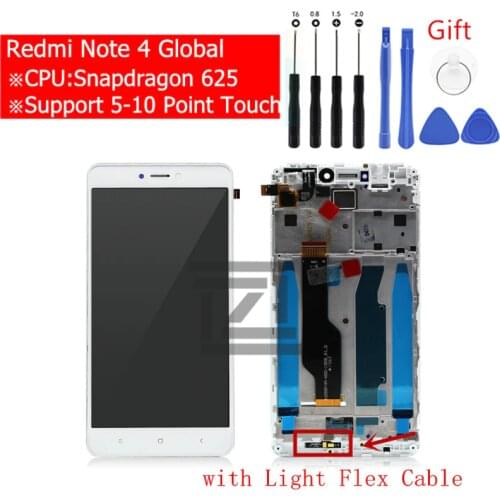 For Xiaomi Redmi Note 4 Global LCD Display Touch Screen Digitizer Assembly for redmi note 4x snapgradon 625 screen Repair Parts