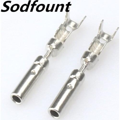 100pcs H62 brass tinned 1.5mm female automotive terminal,connector terminal crimping terminal DJ224-1.5A