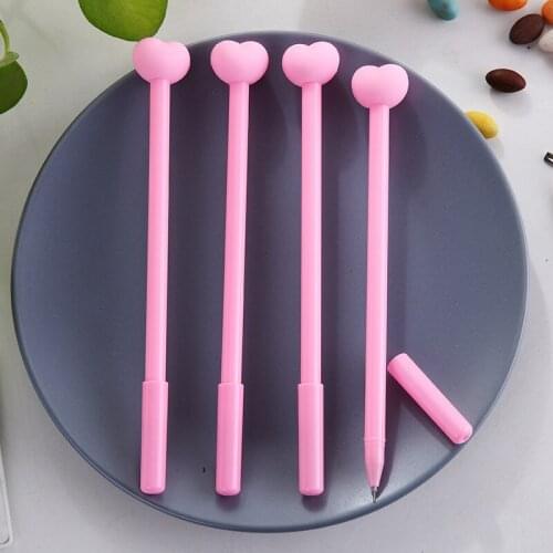 24 Pcs Creative Love Baby Girl Cute Gel Pens Set 0.5mm Black Ink Pen Student Gifts Prizes Office Supplies Stationery Wholesale