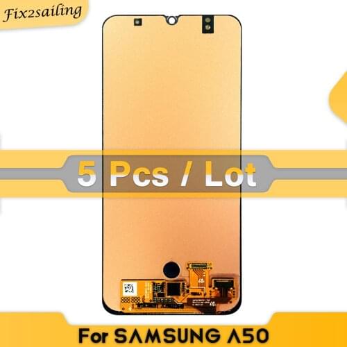 5Pcs/lot) Super AMOLED For Samsung Galaxy A50 2019 A505F/DS A505F A505FD A505A Touch Screen Digitizer Assembly Replacement