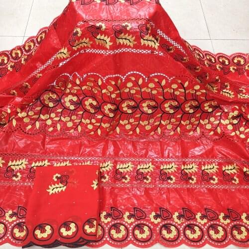 African Bazin riche fabric embroidered 2021 high quality Bazin riche fabric brode with Jacquard lace fabric For Women Women 7Y