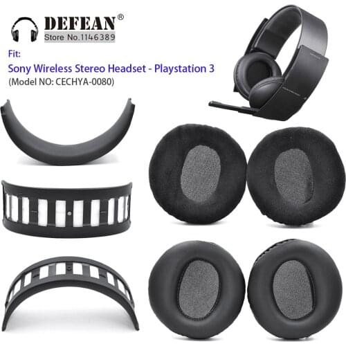 Ear pads Earpads cushion Headband hoops for Sony PS3 wireless stereo headset Playstation 3 ( CECHYA-0080)