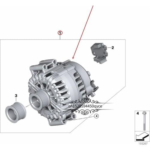 Car generator Suitable for X6 35ibm w2008-2009 7 series 740 2009-2013 generator