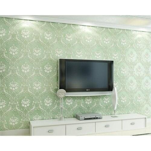 Beibehang Stereo Big Flower Classic 3D Relief NonWoven papel de parede 3d Wallpaper Bedroom Living Room TV Background Wallpaper