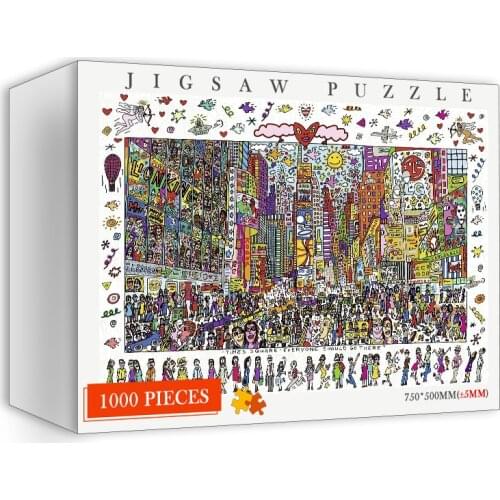 Wooden Adults1000 Pieces Jigsaw Puzzles Art Painting Pttern 1000 Pieces Puzzles Toys for Adults Creative Wooden Puzzles 75x50cm