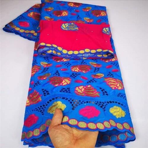 Hot Sale Swiss Lace Fabric 2021 Latest Embroidery African 100%Cotton Fabrics Swiss Voile Lace In Switzerland Dubai Fabric y21-67