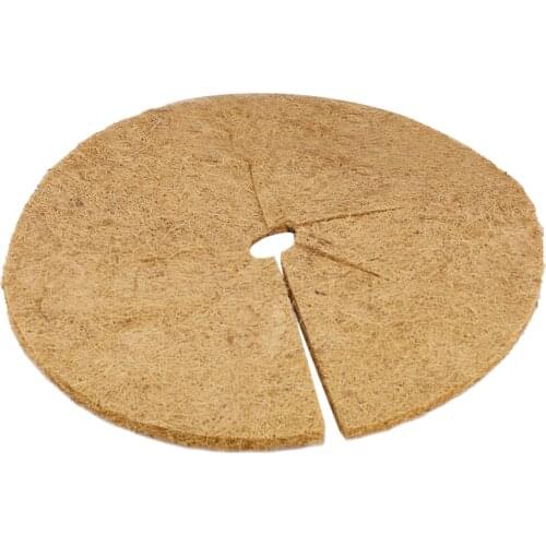 Coconut Coir Mulch Rings Mat Disc Plant Cover Protector Weed Control 16"