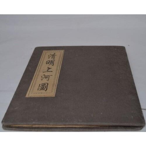 Collection Chinese Silk Painting Samples The Riverside Scene At Qingming Festival Painting Book Boutique Picture Scroll