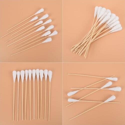 20 pcs/pack Cotton Swab Women Makeup Cotton Buds Tip For Medical Wood Sticks Nose Ears Cleaning Health Care Tools