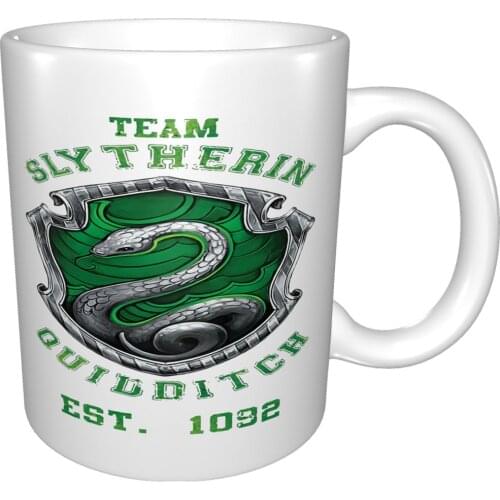 Quidditch Team Slytherin Inspired Design Topwarmer Mug Coffee Cup Coffee Mug Custom Photo Ceramics