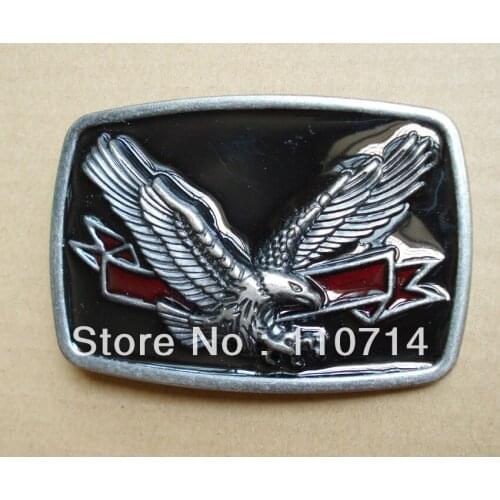 Flying eagle belt buckle with black epoxy SW-B457, brand new condition with continous stock