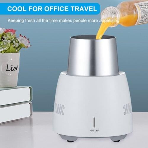 New Quick Cooling Cup Mini USB Fast Cooler Cup Electronic Drink Refrigeration Cooler Portable Cooling Drink Mug for Car/Office