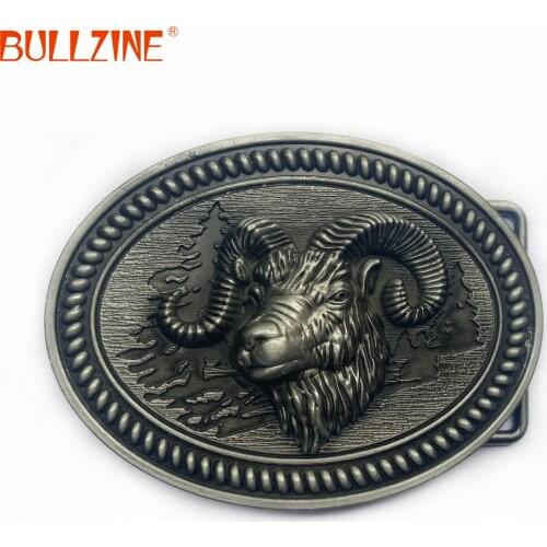 Bullzine wholesale Fishing belt buckle with color enamel with pewter finish FP-02577 suitable for 4cm width belt