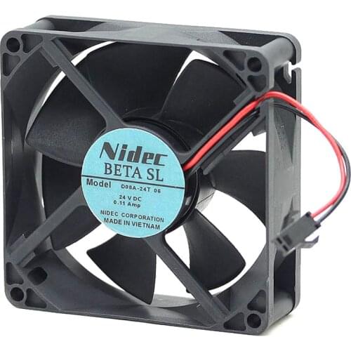 Original ABB variable frequency cooling fan 8025 D08A-24TU 06 24V DC 0.11A 8cm fan
