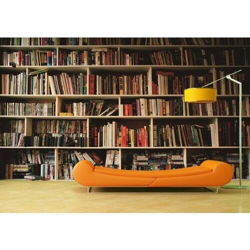 Custom Wallpaper Murals Bookshelf Self Adhesive Vinyl Wall Sticker Wall Paper Art Wall Painting Living Room