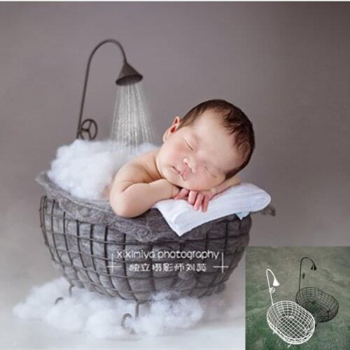 Newborn Photography Props Small Bathtub Prop Photo Shooting Infant Props Container Baby Photography Props Girl Boy Fotografia