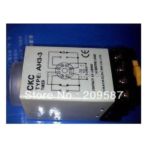 220V Power on delay timer time relay 0-30 second & Base