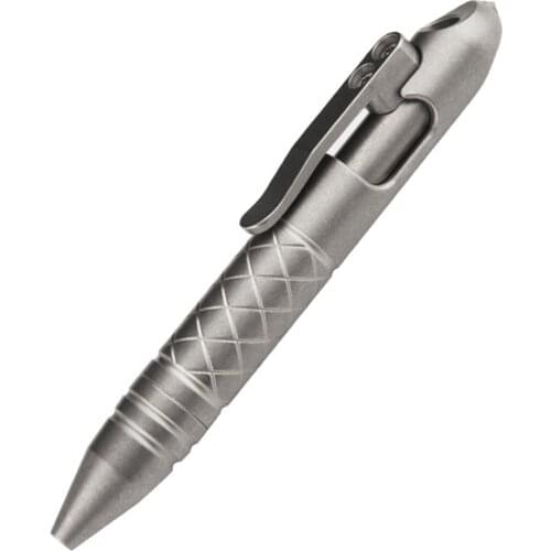 Titanium Alloy Tactical Pen Mini Pocket Pen Tungsten Steel Head Broken Window Tool Outdoor Supplies Self-defense