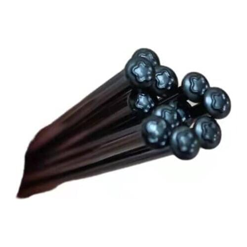 HT Spokes 12PCS MTB Bike Road Bicycle Straight Pull Stainless Steel Spokes 14G Black High Strength 260MM-300MM With Nipple