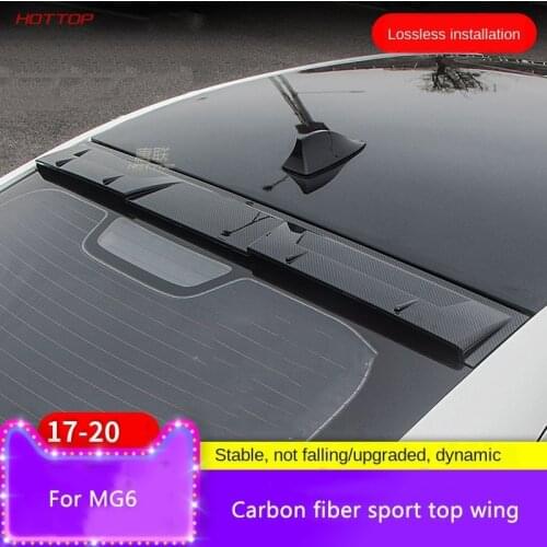 For Mg6 2017 2018 2019 2020 Top Wing Hole-Free Sports Tail Spoiler